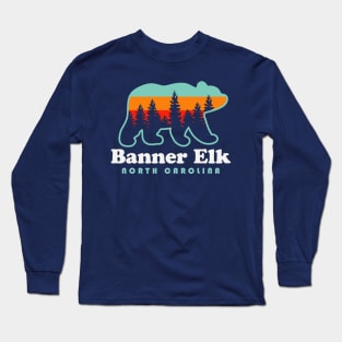 Banner Elk North Carolina Bear Souvenir Long Sleeve T-Shirt